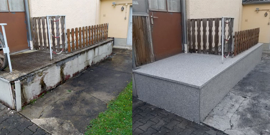 Steinteppich Terrasse Projekt – MEMO BAU