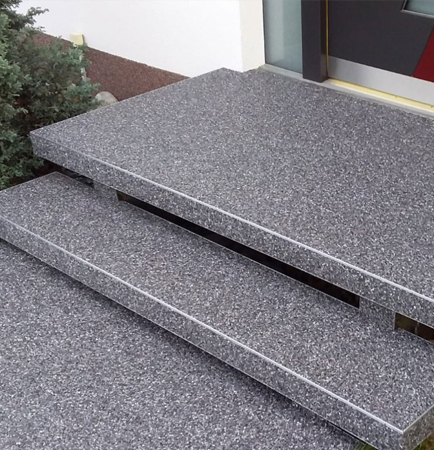 Steinteppich Treppe – MEMO BAU